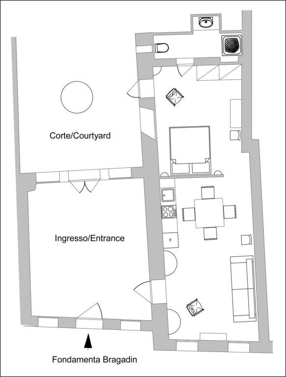 Appartamento Corte Bragadin Venecia Exterior foto